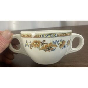 Vintage SOO Line Dining Car Mayer China Double Handled Cup‎ Logan Pattern